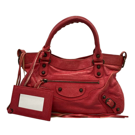 Balenciaga Handbag the First Red Leather