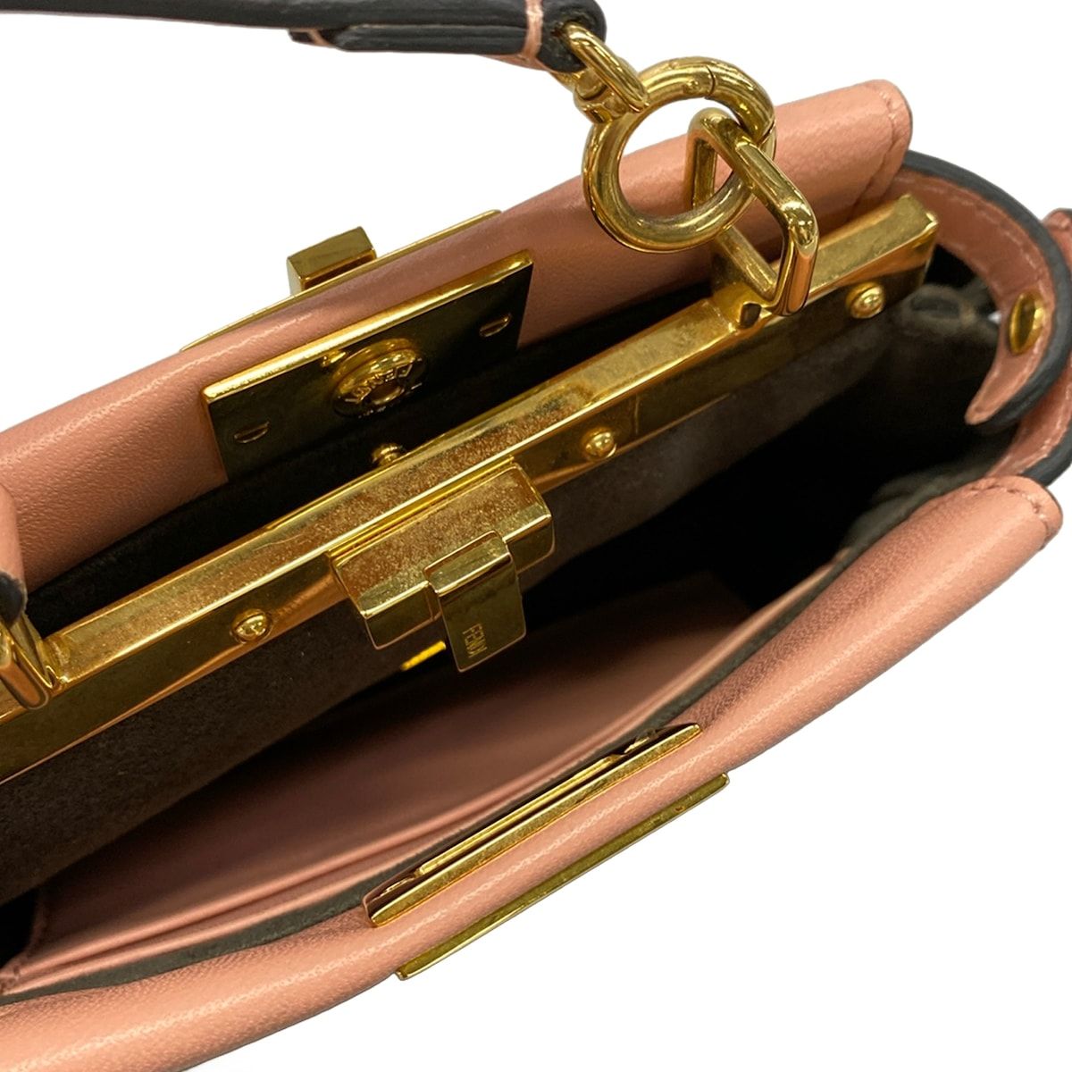 Fendi Micro Peekaboo Light Pink Mini Bag Leather — view 7