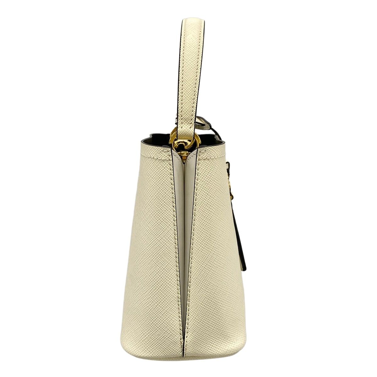 Prada Handbag Panier Small White Leather — view 2