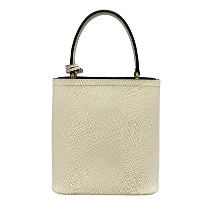 Prada Handbag Panier Small White Leather — view 3