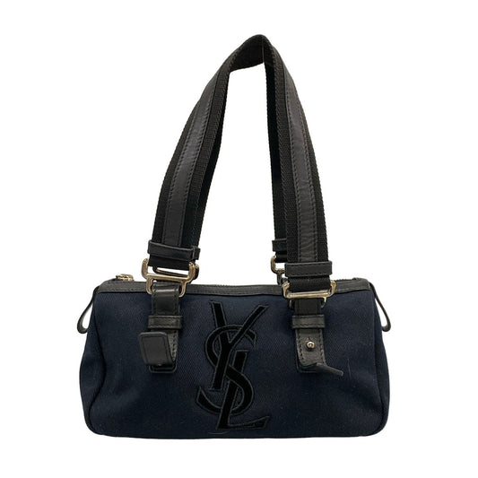 Saint Laurent Rive Gauche Kahala Black Dark Navy Mini Bag Leather