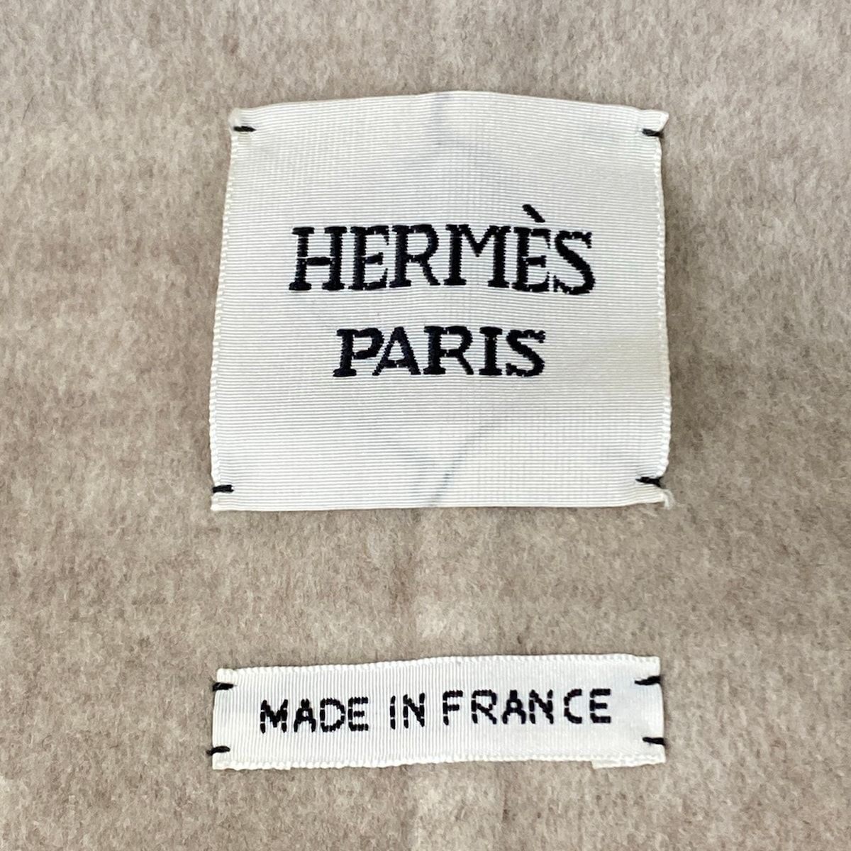 Hermes Coat S Beige Cashmere 34 — view 3
