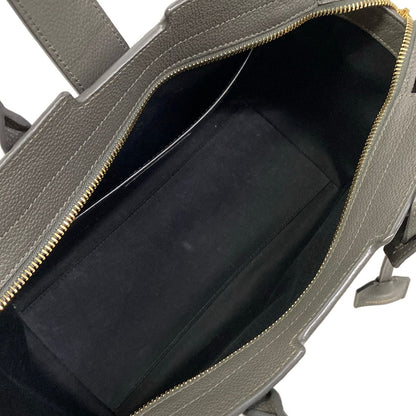 Saint Laurent Paris Handbag Downtown Baby Dark Gray Leather — view 7