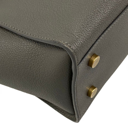 Saint Laurent Paris Handbag Downtown Baby Dark Gray Leather — view 6