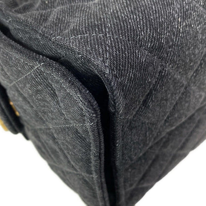 Chanel Shoulder Bag 25 Small Black Dark Gray — view 6