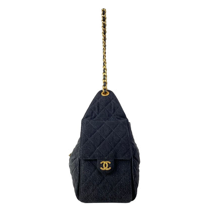 Chanel Shoulder Bag 25 Small Black Dark Gray — view 4