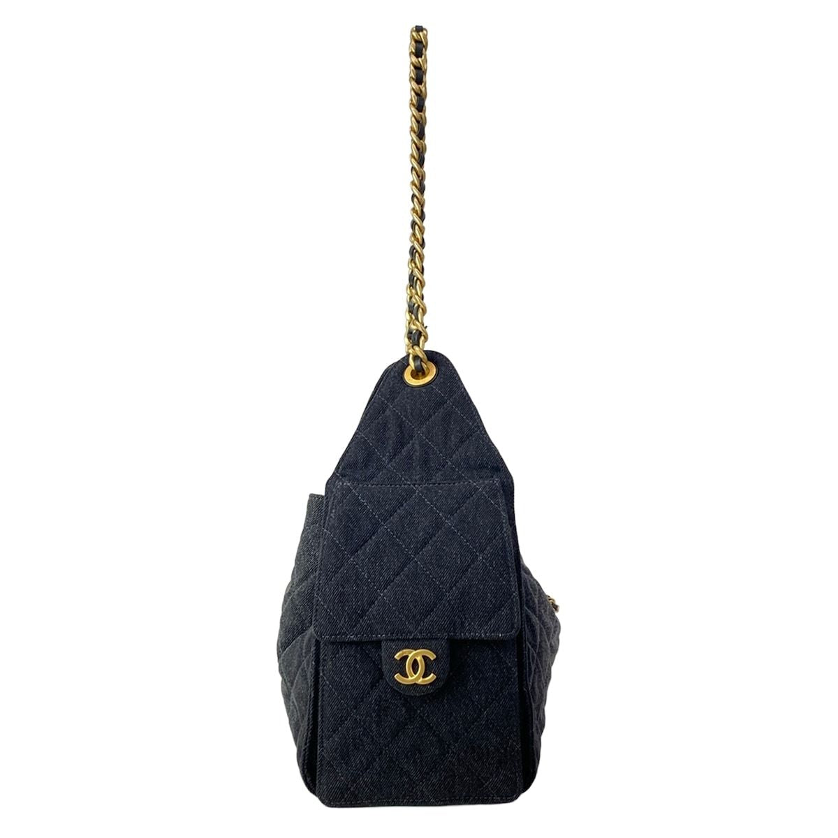 Chanel Shoulder Bag 25 Small Black Dark Gray — view 2