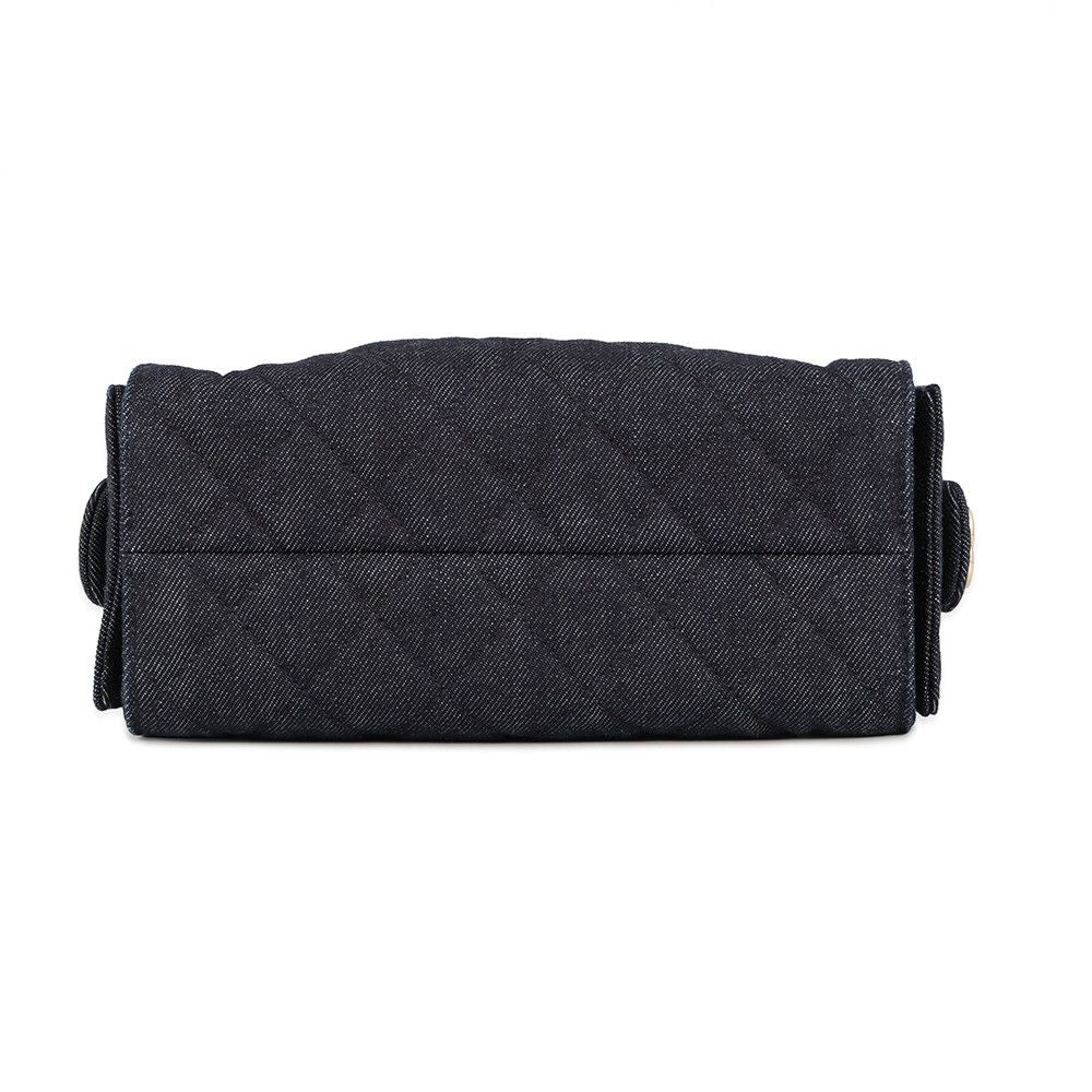 Chanel Chain Shoulder Bag 25 Mini Denim CC Logo Black — view 3