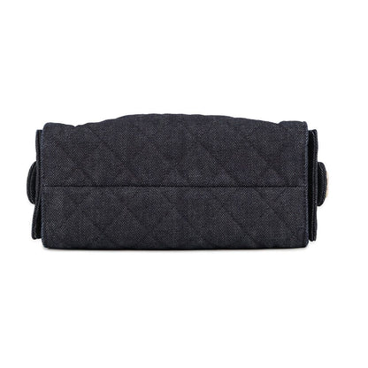 Chanel Chain Shoulder Bag 25 Mini Denim CC Logo Black — view 3