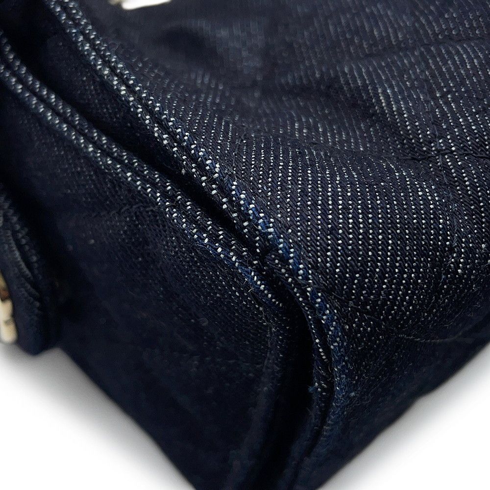 Chanel Chain Shoulder Bag 25 Mini Denim CC Logo Black — view 6