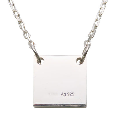 Gucci Necklace Square Plate 925 Sterling Silver — view 2