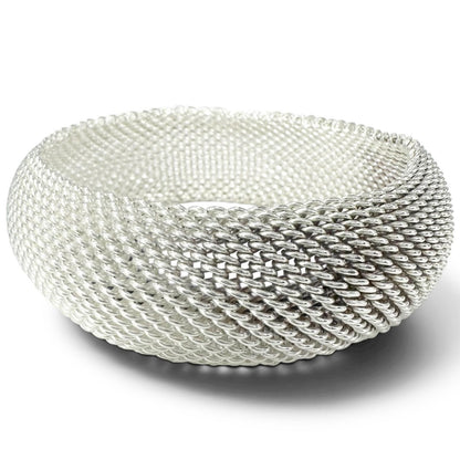 Tiffany & Co Somerset Mesh Bangle Bracelet 925 Sterling Silver — view 4