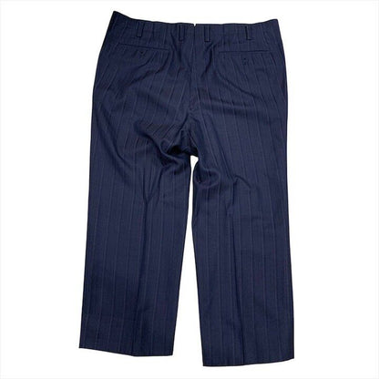 Saint Laurent YSL Striped Double Breasted Set Pants Suit Business Navy Large — view 8