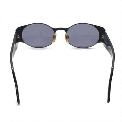 Chanel CC Logo Sunglasses Eyewear Round Black Metal — view 4