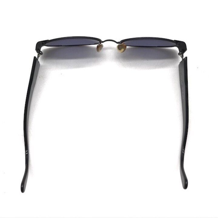 Chanel CC Logo Sunglasses Eyewear Round Black Metal — view 5