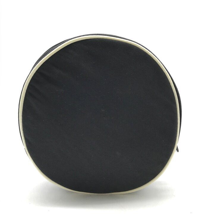 Dior Makeup Pouch Case Canvas Black Gold with Mirror — view 3