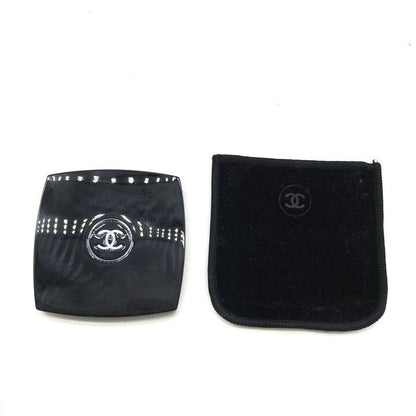 Dior Makeup Pouch Case Canvas Black Gold with Mirror — view 8