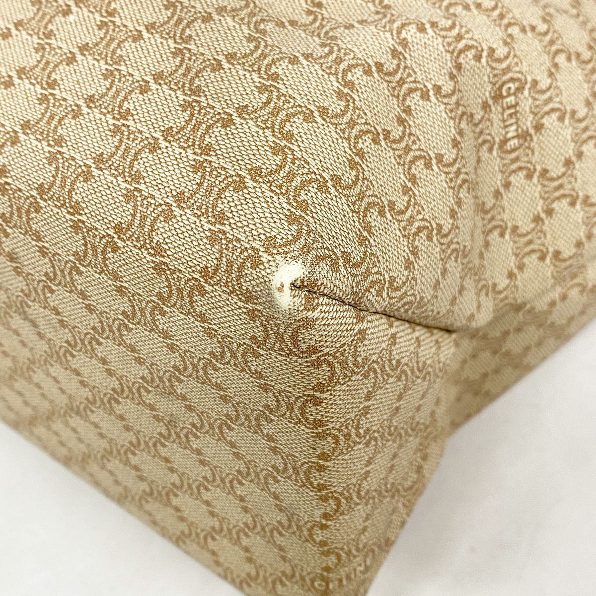 Celine Tote Bag Macadam Beige Gold — view 6