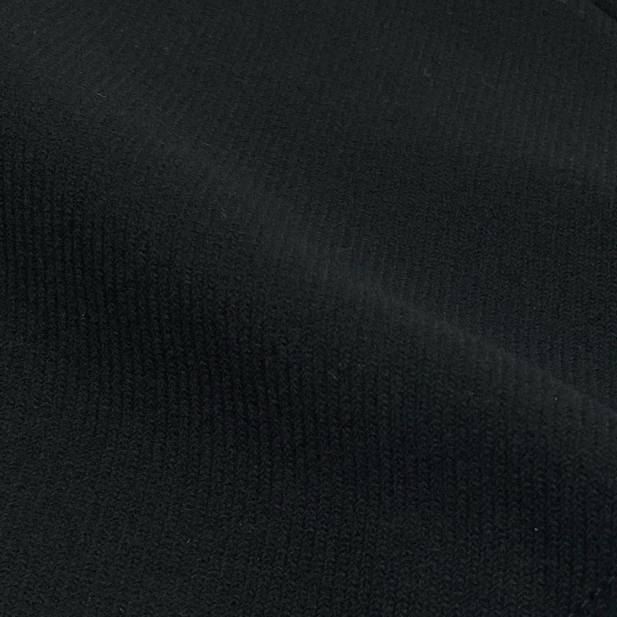 Celine Wool Long Coat Stand Collar Emblem Button Black 38 — view 7