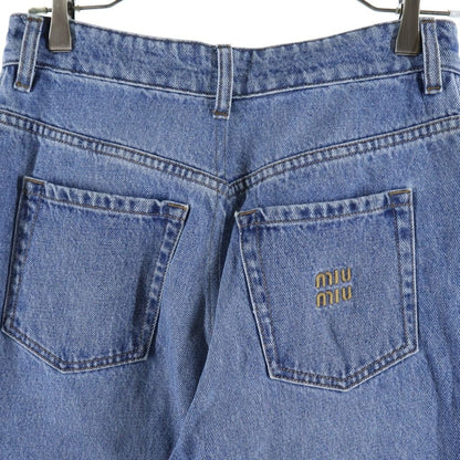 Miu Miu Chambray Loose Fit Denim — view 4