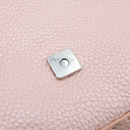 Fendi Selleria Mamma Bucket Bag Pink Leather Silver — view 7