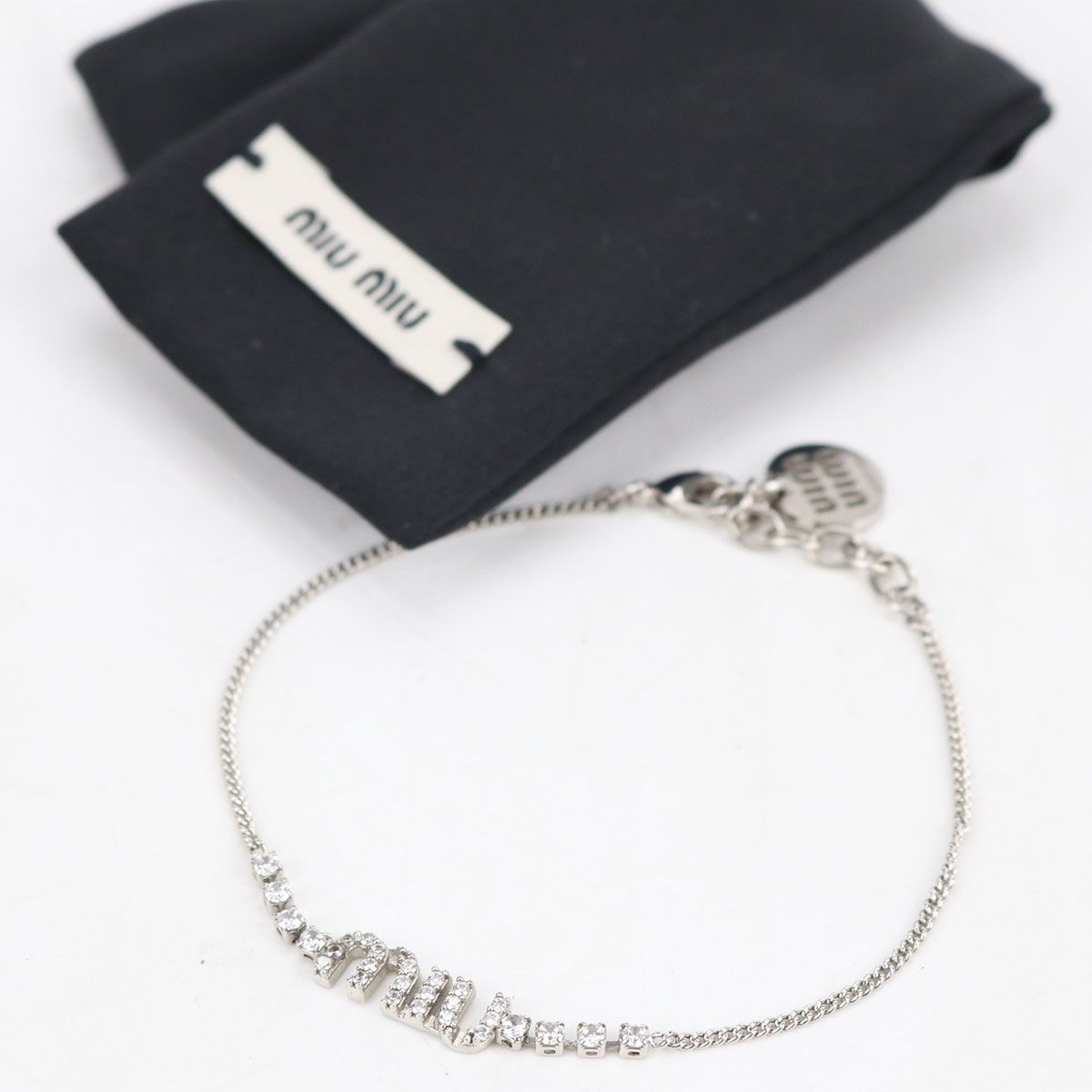 Miu Miu Logo Bracelet Metal