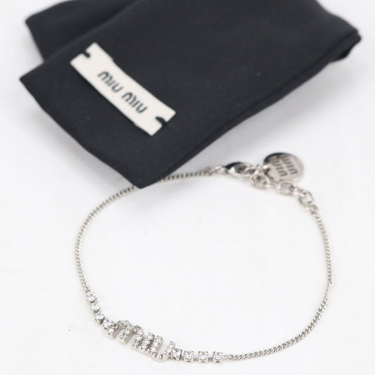 Miu Miu Logo Bracelet Metal