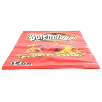 Balenciaga Chips Clutch Red Glossy Calfskin Silver — view 4