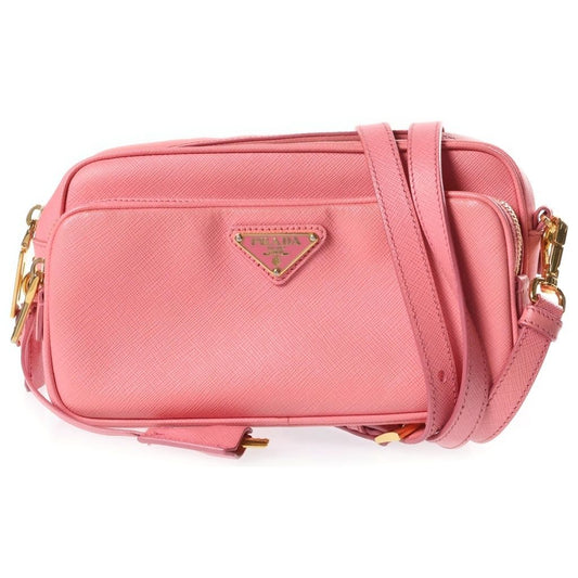 Prada Camera Bag Pink Leather Gold
