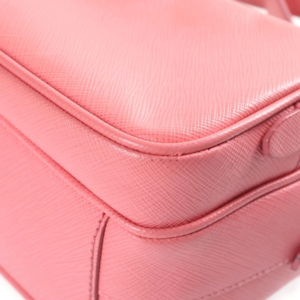 Prada Camera Bag Pink Leather Gold — view 5