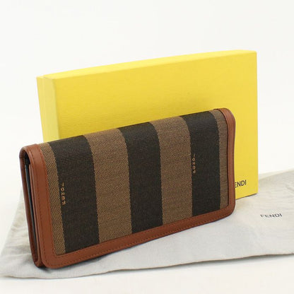 Fendi Pecan Wallet Bifold Jacquard