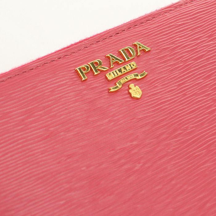 Prada Vitello Move Wallet Zip Around Calfskin — view 7