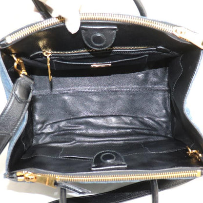 Miu Miu Denim Biker Handbag Blue — view 4