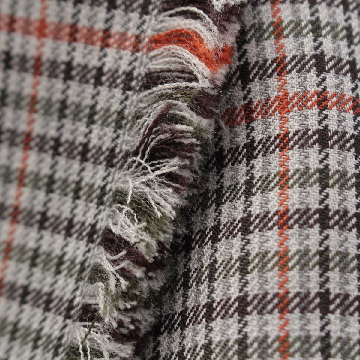 Miu Miu Wool Leather Belted Back Logo Glen Check Skirt Gray Multicolor 36 — view 7