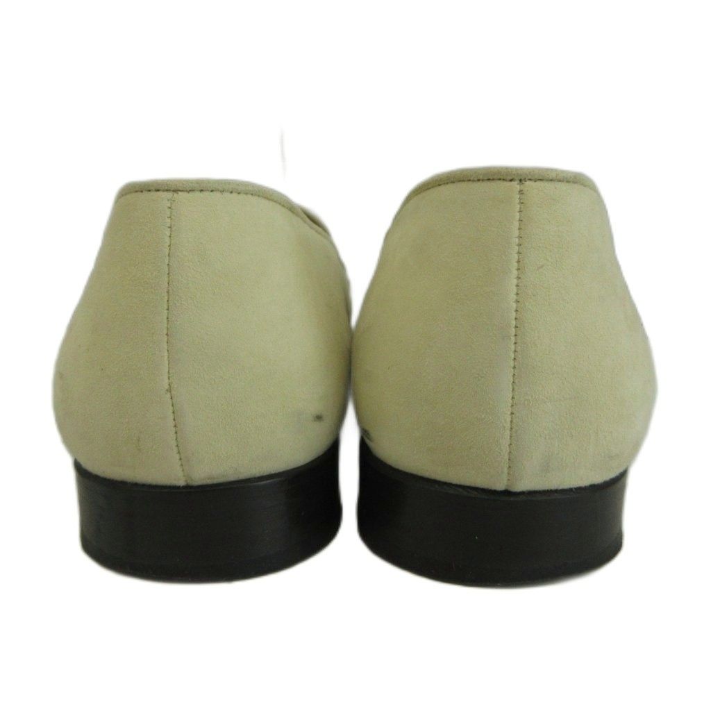 Gucci Loafers Suede Horsebit Silver Beige — view 5