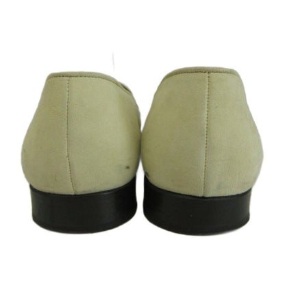 Gucci Loafers Suede Horsebit Silver Beige — view 5