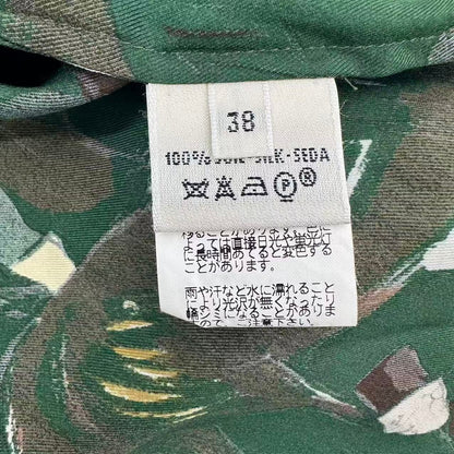 Hermes Shirt Clerc Twillaine Green Silk — view 5