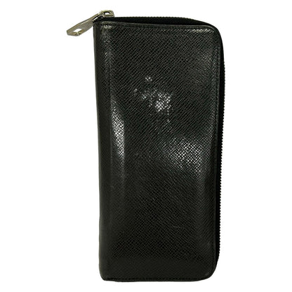 Louis Vuitton Wallet Taiga Zippy Vertical Noir Leather