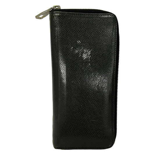 Louis Vuitton Wallet Taiga Zippy Vertical Noir Leather
