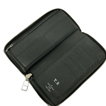 Louis Vuitton Wallet Taiga Zippy Vertical Noir Leather — view 3