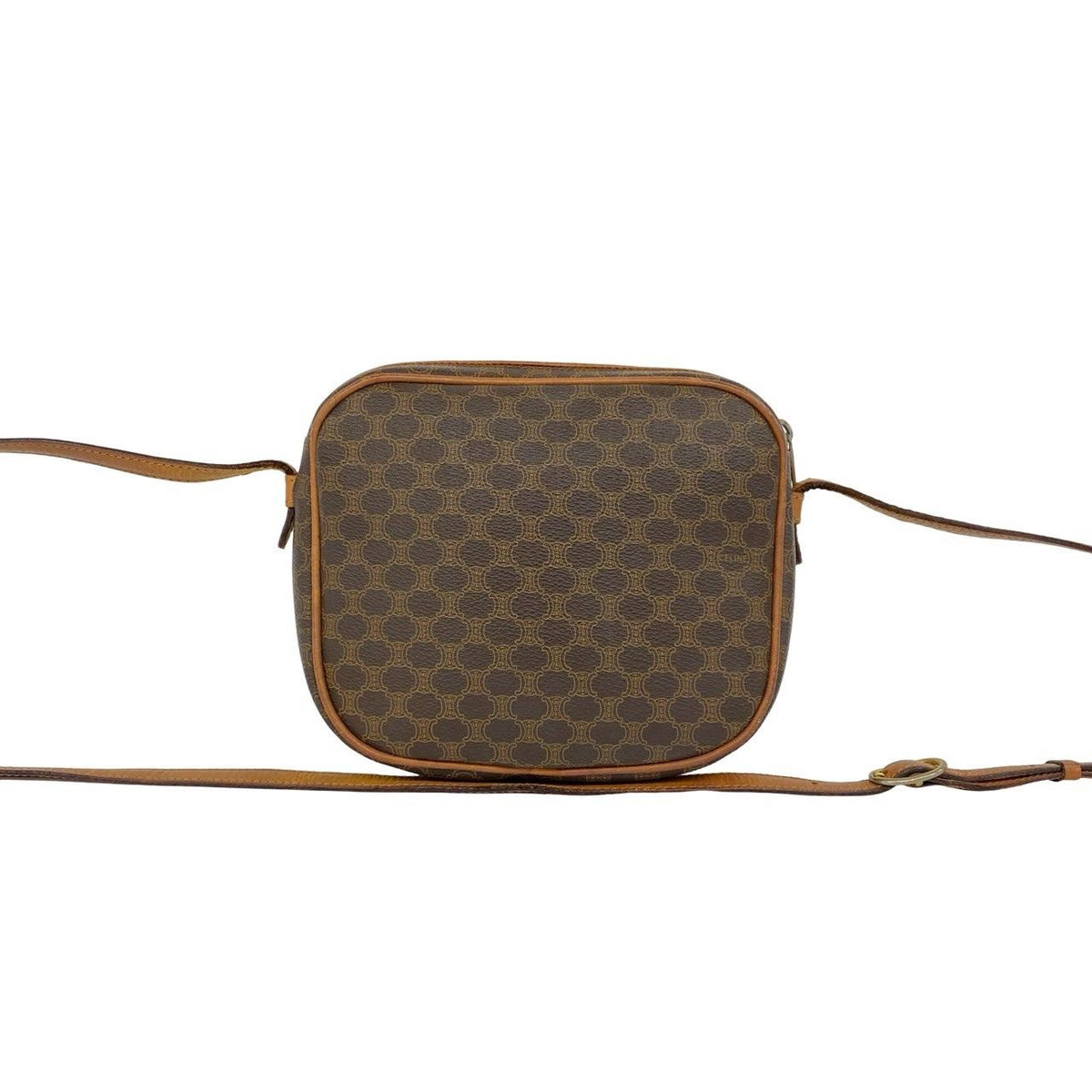 Celine Vintage Macadam Blason Pattern Leather Shoulder Bag Pochette Crossbody — view 3