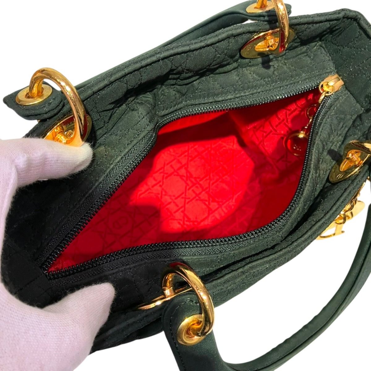 Dior Lady Cannage Handbag Nylon — view 6