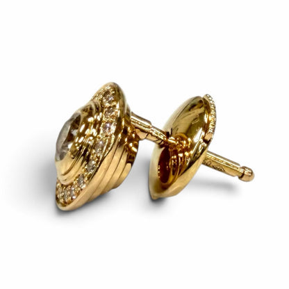 Cartier 750 D'amour Diamond Earrings Pink Gold — view 3