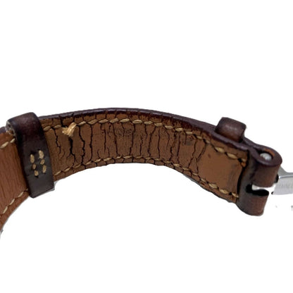 Hermes Arne Watch SS Leather Quartz White Dial — view 8