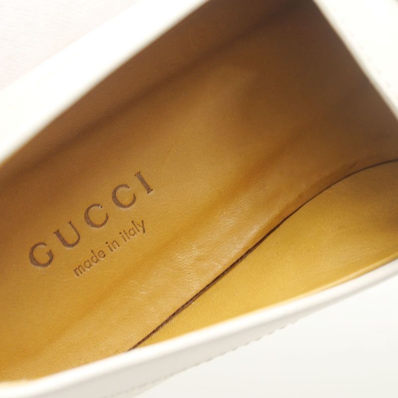 Gucci Platform Loafers Thick Sole Leather Ivory — view 6