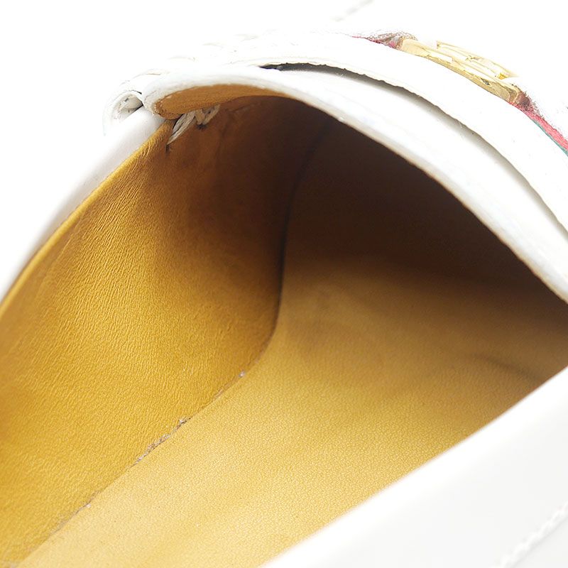 Gucci Platform Loafers Thick Sole Leather Ivory — view 7