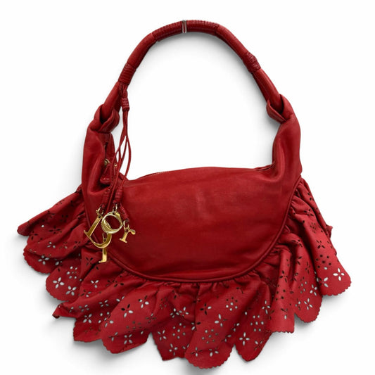Dior Vintage Lambskin Galliano Era Logo Charm Handbag