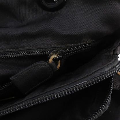 Prada Tessuto Nylon Triangle Logo Chain Handle Tote Bag — view 8