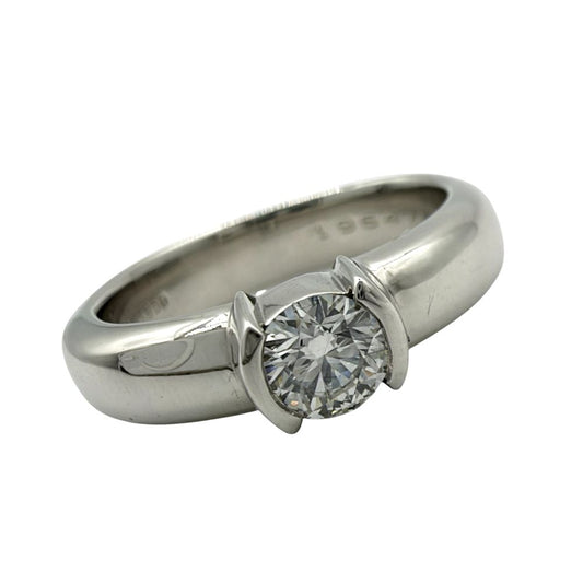 Tiffany & Co Ring Solitaire Dots Platinum Diamond