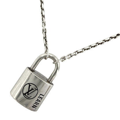Louis Vuitton Necklace Lock It Learn Adjustable 925 Sterling Silver